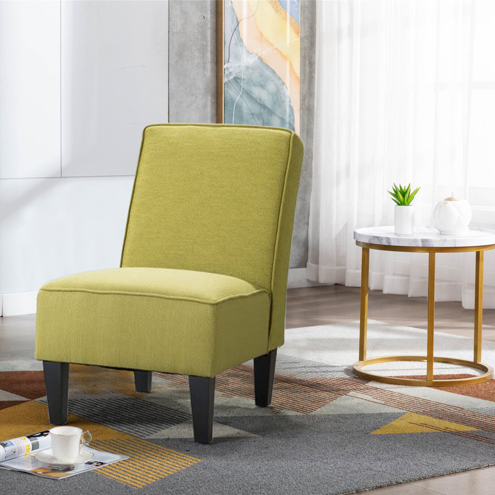 Wide slipper chair hotsell