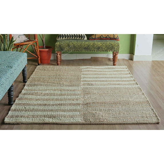 Chouhan Rugs Natural Jute Hemp Rug Bohemian Rug Decor Rug Handwoven Rug Custom Rug Decorative Rug