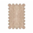 thumbnail image 1 of Chouhan Rugs Natural Jute White Scalloped Rug Bohemian Rug Decor Rug Handwoven Rug Custom Rug Decorative Rug, 1 of 6