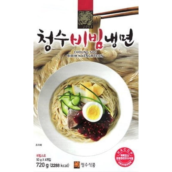 Choung Soo Bibim Naengmyeon, Korean Cold Noodle with Soup Base 720g