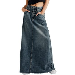 Walmart denim maxi skirts online