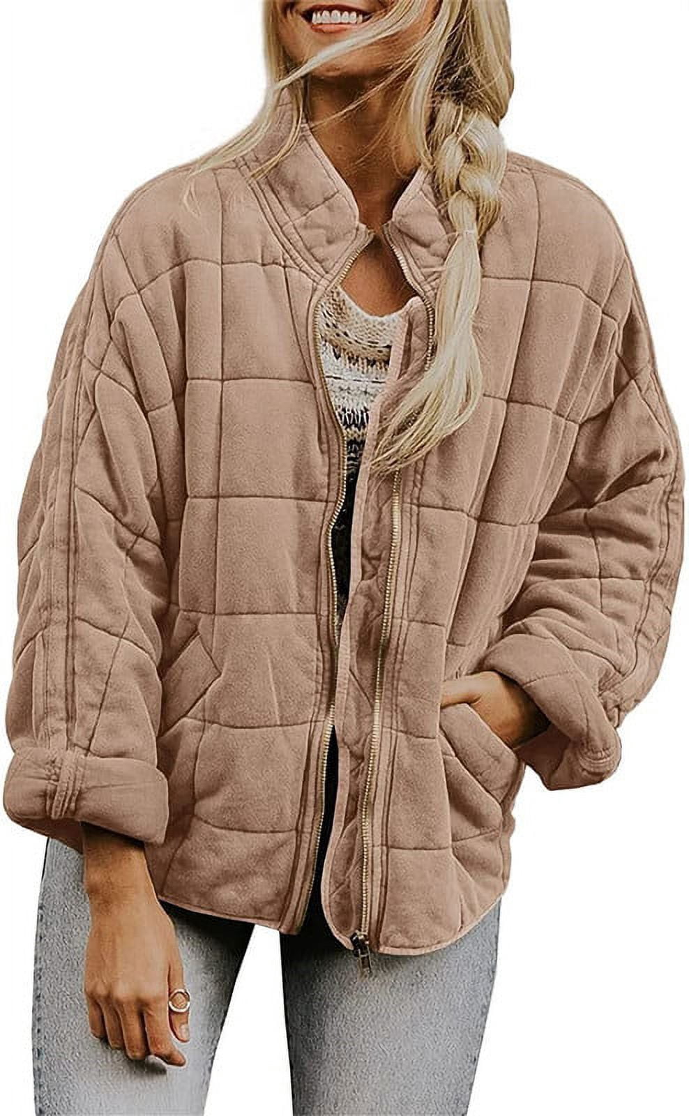 ジャケット・アウター you0823uwsup Chouyatou Women's Causal Lightweight Jacket Stand Collar Long