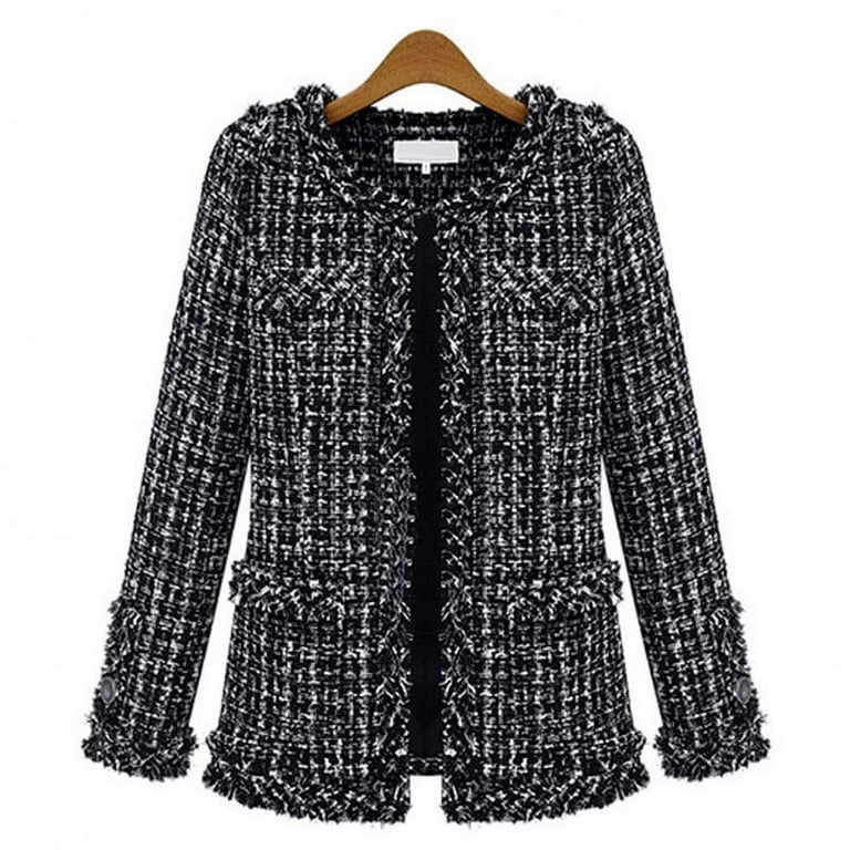 Womens Tweed Vintage Jacket, Jacket Women Tweed Elegant