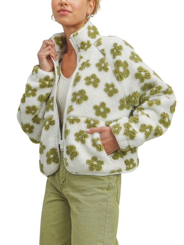 Drawer 花柄 長袖ジャケット 緑　薄手 Drawer 花柄 長袖ジャケット 緑 薄手 花柄 Drawer 長袖ジャケット バラ