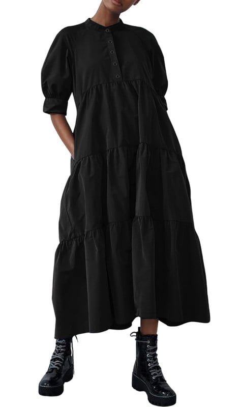 chinese dress ladies RELAXED MAXI BABYDOLL DRESS  CHELA