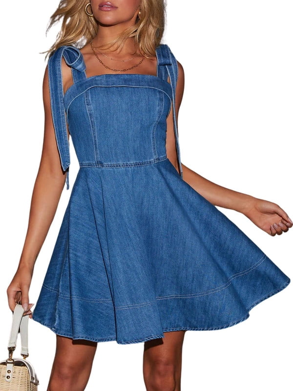ZARA NEW WOMAN SHORT SHIRT DENIM DRESS WITH DARTS TRF LIGHT
