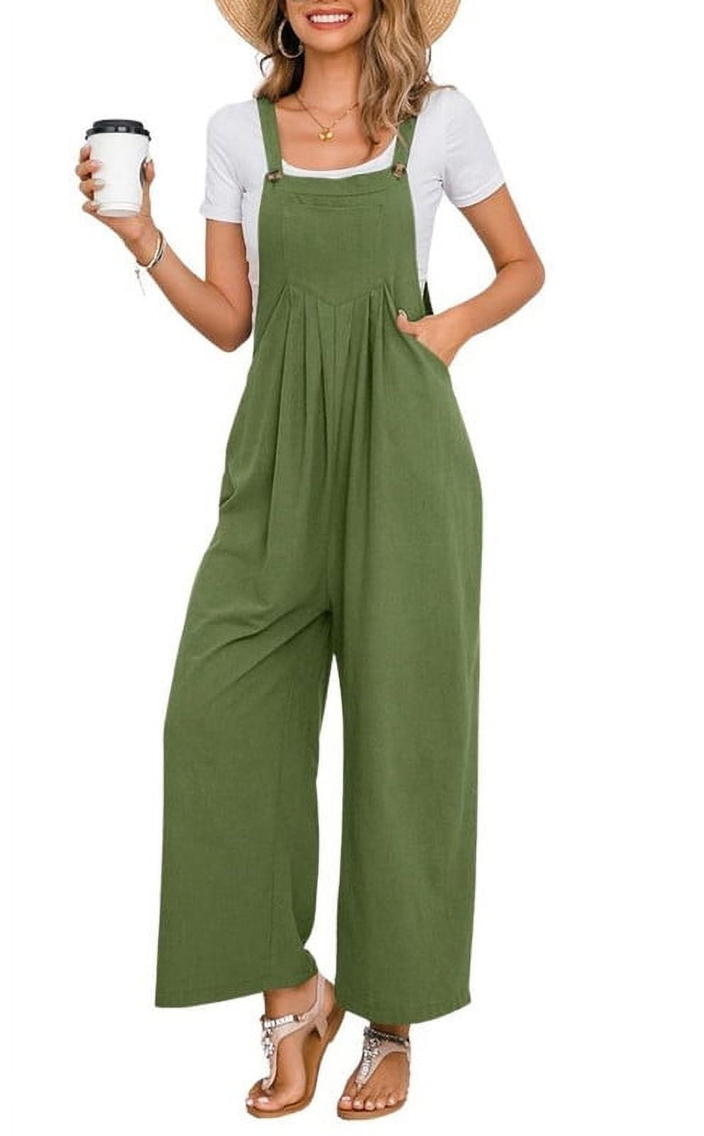Womens Pants Wide Leg Womens Jumpsuit Soft Flex Ponte Wide-Leg V