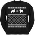 thumbnail image 1 of Chow Chow Black Adult Ugly Christmas Sweater Crew Neck Sweatshirt, 1 of 1