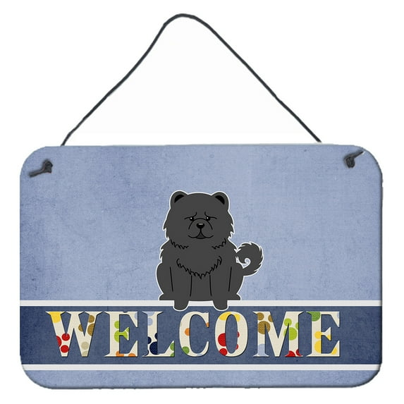 Chow Chow Black Welcome Wall or Door Hanging Prints