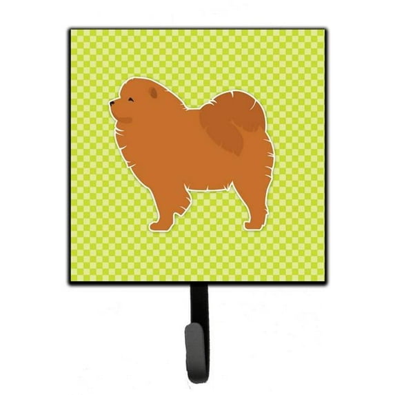 Chow Chow Checkerboard Green Leash or Key Holder