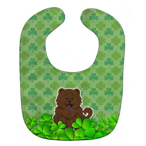 Chow Chow Chocolate Shamrocks Baby Bib