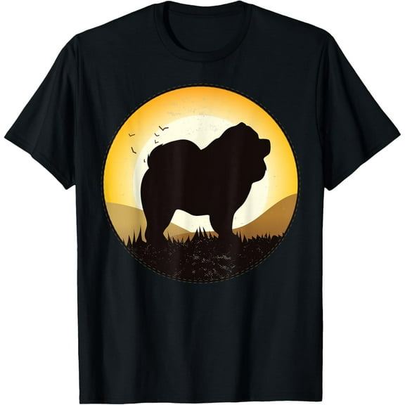 Chow Chow Dog Breed T-Shirt men and women can wear, black, white, gifts