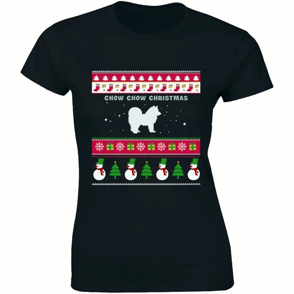 Chow Chow Dog Christmas - Xmas Holiday Dog Lover Women's T-Shirt