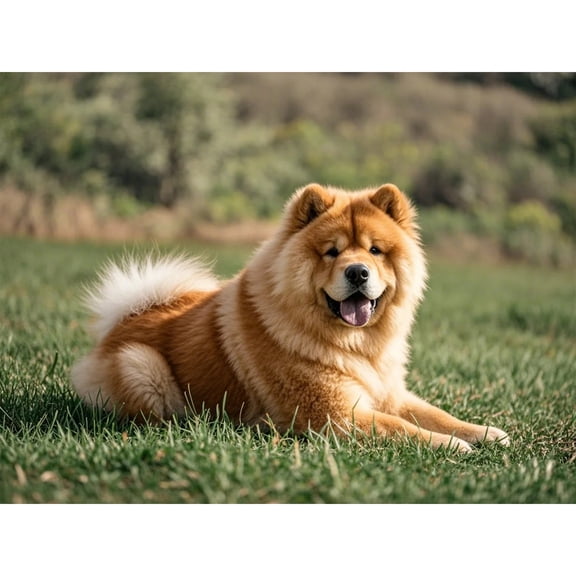 Chow Chow Dog Diamond Painting DIY Kits 5D Diamond Art Full Round Drill Rhinestones by Number Embroidery Arts and Crafts for Living Room Home Wall Decor 12x16 inch / 30x40cm