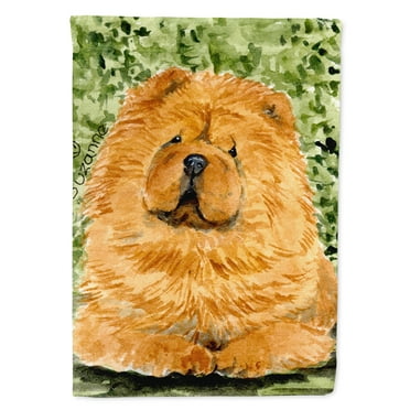 Chow Chow Flag Canvas House Size