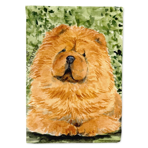 Chow Chow Flag Canvas House Size