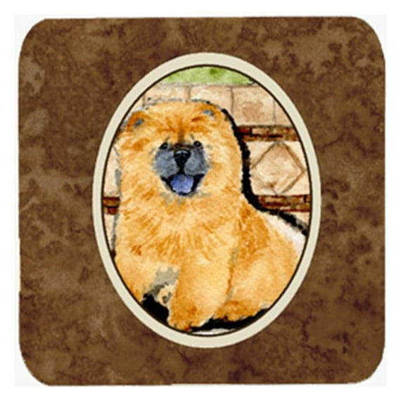 Chow Chow Foam Coasters, Set - 4