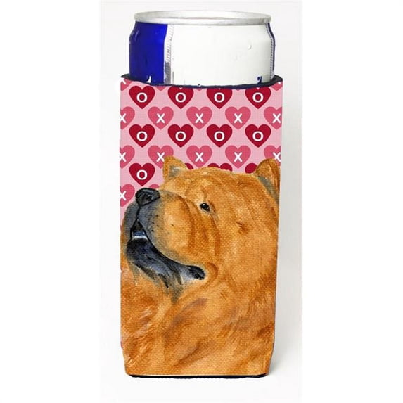 Chow Chow Hearts Love And Valentines Day Portrait Michelob Ultra bottle sleeves For Slim Cans