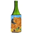thumbnail image 1 of Chow Chow In Summer Flowers Wine bottle sleeve Hugger - 24 oz., 1 of 1