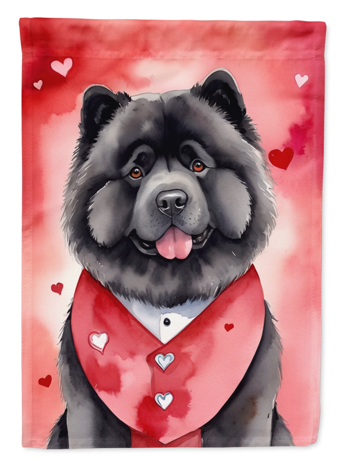 Chow Chow My Valentine Garden Flag 11.25 in x 15.5 in