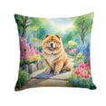 thumbnail image 1 of Chow Chow Spring Path Throw Pillow 18 in x 18 in, 1 of 5