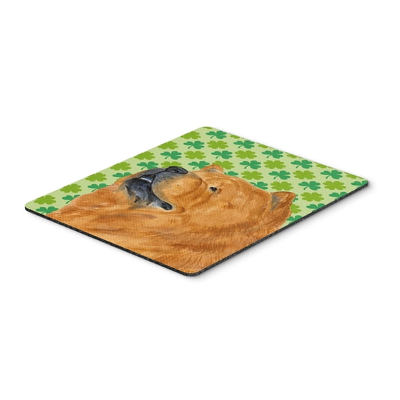 "Chow Chow St. Patricks Day Shamrock Portrait Mouse Pad Hot Pad or Trivet"