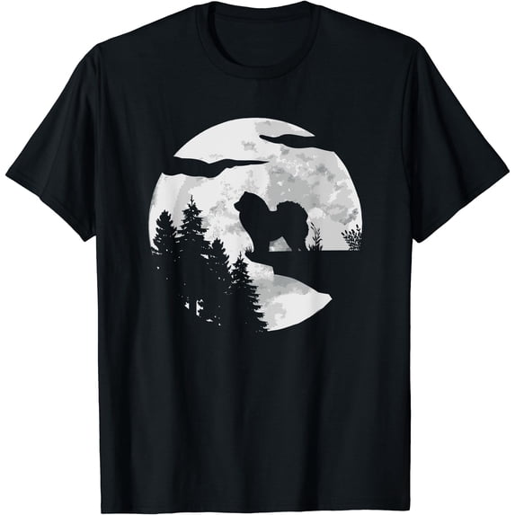 Chow Dog Breed Moon At Night Dog Owner Chow Classic Theme Everyday ...