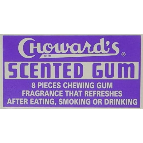 Choward's Scented Chewing Gum, Uniquely Refreshing Flavor - 8 Tablets per Package, 24 Packages per Box - SET OF 2