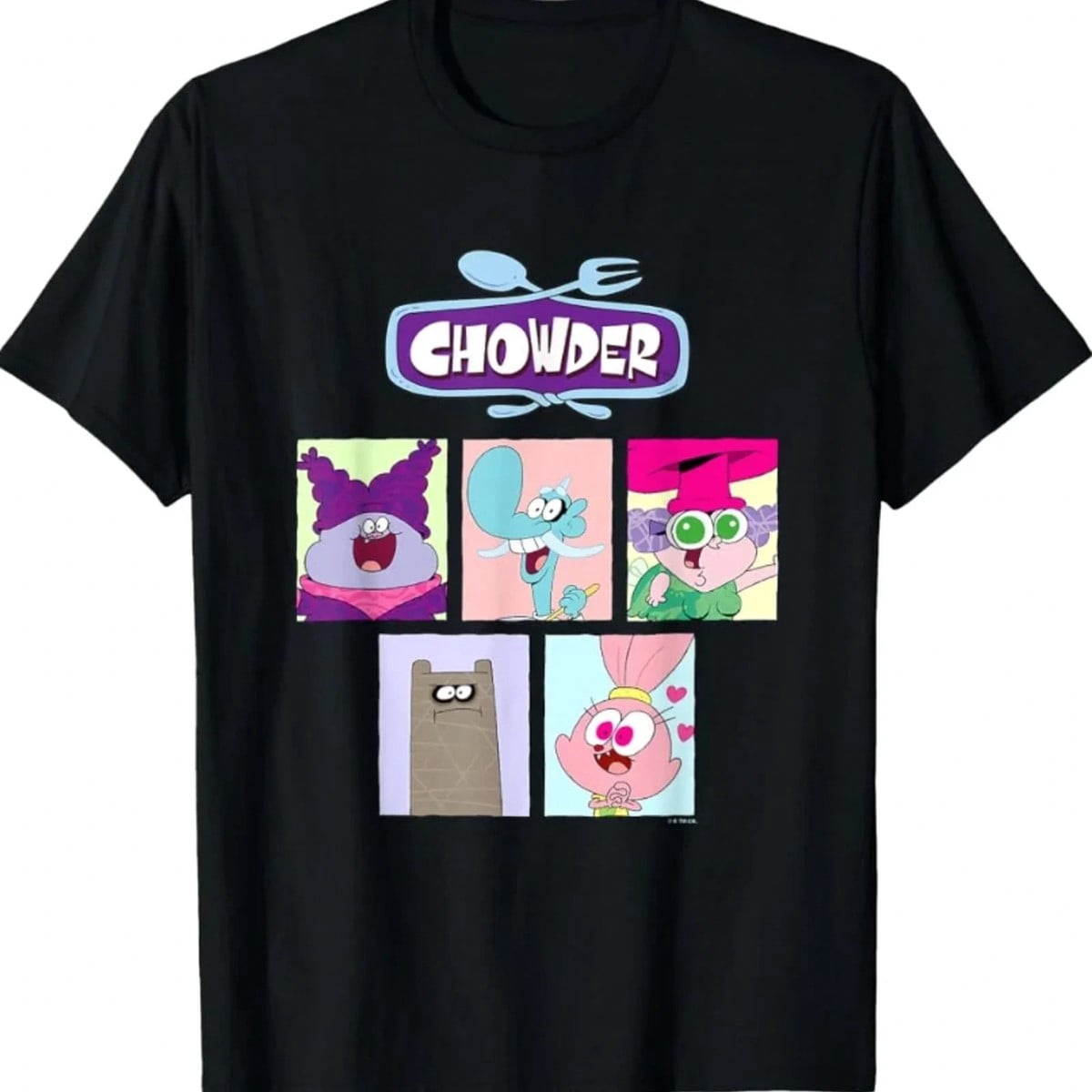 Chowder Cartoon Vintage Casual Crew Neck T Shirt for Men and Women ...