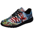 thumbnail image 1 of ChriStan Cross Cardinal American flag Shoes Sneakers for Women Men Black Size 13, 1 of 7