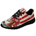 thumbnail image 1 of ChriStas Horses American flag Shoes Sneakers Black Size 3.5, 1 of 7