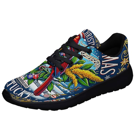 ChriStas Kentucky Stte Merry ChriStas From the Bluegrass Stte Shoes Sneakers Black Size 6