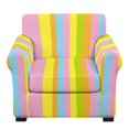 thumbnail image 1 of Chririnla 2 Piece Chair Covers Armchair Slipcovers for Living Room, Pastel Vertical Stripe High Stretch Chair Sofa Cover with Individual Cushion Cover Washable Furniture Cover for Pet and Home Decor, 1 of 8