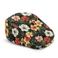 thumbnail image 1 of Chririnla Adjustable Newsboy Hat, Tropical Floral Print Polyester All-Weather Wrinkle-Resistant Forward Newsboy Hat for Driving Outdoor Summer, 1 of 4