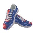 thumbnail image 1 of Chririnla American Flag Women Running Shoes, Lace Up Anti-Slip Athletic Sneaker for Travel Gym, 1 of 11
