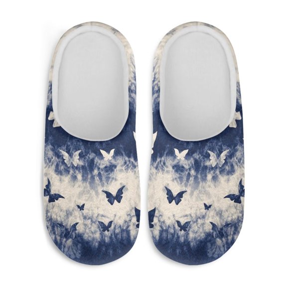 Chririnla Art Flame Butterfly Cotton Slippers Soft Plush Warm Cozy Comfy Washable Comfortable Cute Trendy Retro Casual Home Gifts Slippers