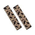 thumbnail image 1 of Chririnla Black Cat Silhouette Car Seat Belt Pads Comfortable Non-Slip Seatbelt Covers, Premium Effortless Fit Compatible with Truck Sedan Auto, 1 of 7