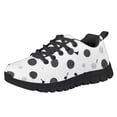 thumbnail image 1 of Chririnla Black Golf Ball Shoes Big Kid Mesh Sneaker Adjustable Strap Slip on Athletic Running Walking Shoe Boys Girls Lightweight Slip on Trainer 1.5, 1 of 7