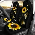thumbnail image 1 of Chririnla Bling Sunflower Bees Print Front Only Car Seat Cover for Women Men, Washable Soft Thin Vehicle Seat Protector for Auto Sedan SUV Truck Accessories Set of 2, 1 of 7