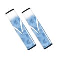 thumbnail image 1 of Chririnla Blue Geometric Stripe Design Seat Belt Covers 2 Pack Seat Belt Pads Cover Soft Easy Install Suitable for Truck Vehicle, 1 of 8
