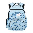 thumbnail image 1 of Chririnla Blue Polka Dot Pattern Zaino per ragazze with Lightweight Side Pockets Book Bag, traspirante 17 Inch School Bag for Hiking Daily Commute Elementary School, 1 of 9