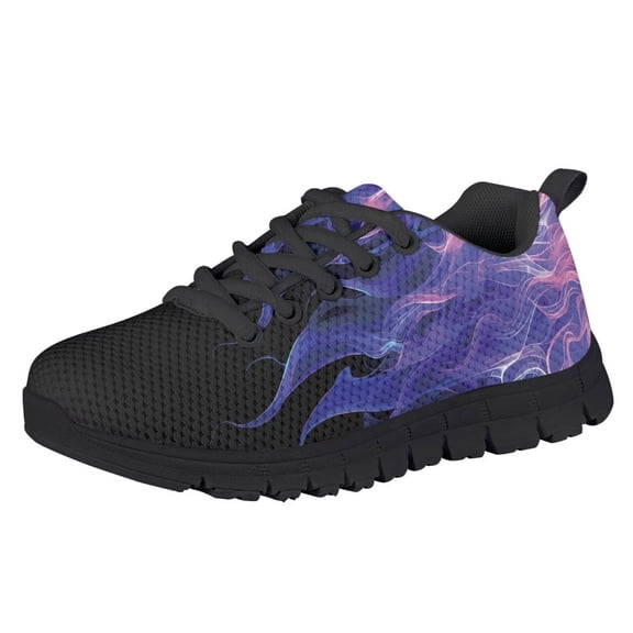 Chririnla Boy Flame Shoes Lightweight Lace up Kids Trainer Fashion Lace up Tennis Running Shoes Indoor Outdoor Athletic Sport Shoe