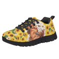 thumbnail image 1 of Chririnla Boys Girls Running Shoes Horse Sunflower Sneakers for Big Kids Size 1 Athletic Sport Shoes Lightweight, 1 of 7
