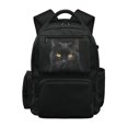 thumbnail image 1 of Chririnla Breathable Daypack for Elementary Commute, 600D Polyester Compartments Zaino per ragazze, Black Cat Portrait, 1 of 10