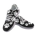 thumbnail image 1 of Chririnla Breathable Mesh Running Shoes for Jogging Sports, Lace up Casual Athletic Trainers, White Dog Paw Print, 1 of 11