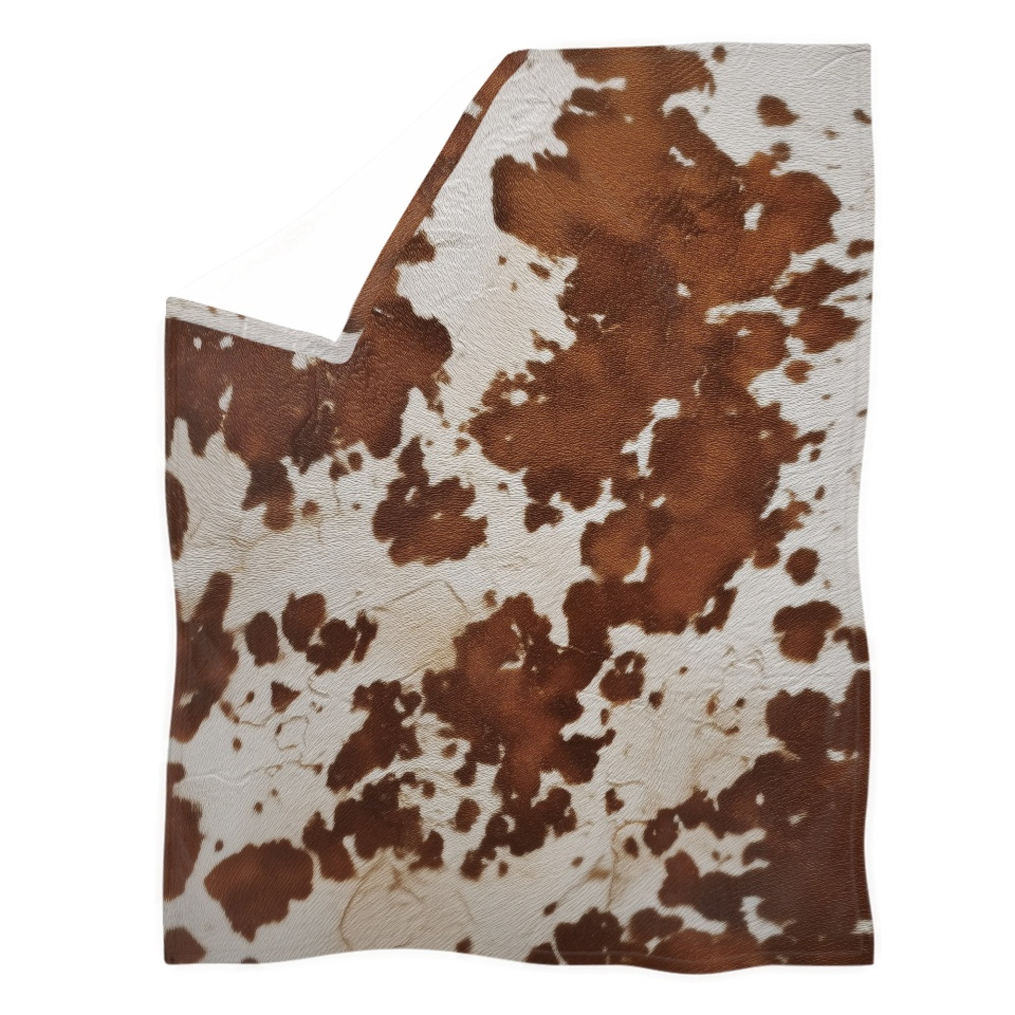 Chririnla Brown Cow Pattern Fuzzy Soft Bed Blanket,Lightweight Fleece ...