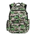 thumbnail image 1 of Chririnla Camouflage Pattern Kids Backpack with Lightweight Scratch Resistant Kids School Backpack, Breathable 17 Inch School Bag for Travel Hiking Elementary School, 1 of 10