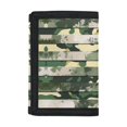 thumbnail image 1 of Chririnla Camouflage Stripe Pattern Trifold Card Wallet, Polyester Kids Trifold Wallet for Outdoor, Lightweight Waterproof Children's Wallet, 1 of 6