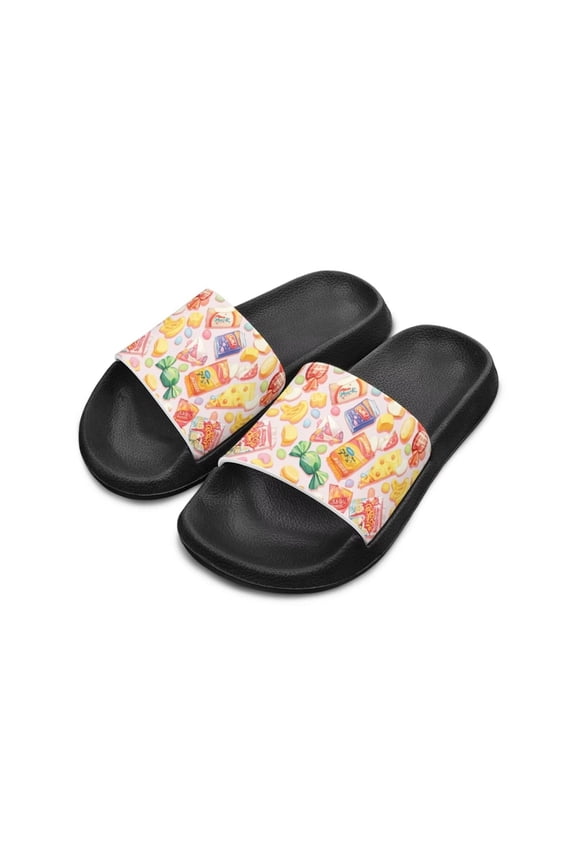 Candy Cheese Kids Slippers for Girls House Slippers Shower Shoes for Summer Beach Shoes Anti Skid Kids Casual Slides