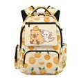 thumbnail image 1 of Chririnla Capybara Axolotl 17 Inch Kids Backpack with Durable Polyester, Lightweight Casual Daypack for Elementary School Travel, 1 of 10